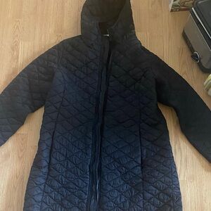 Preowned women’s TheNorthFace Black Quilted parka XL READ
